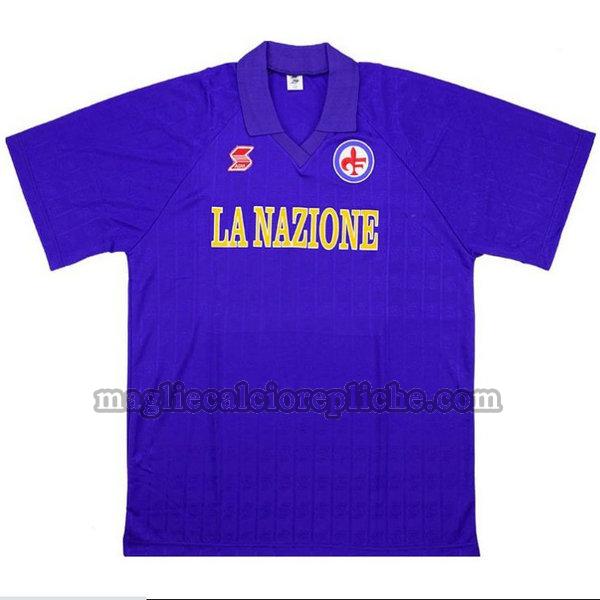 prima maglie calcio fiorentina 1989-1990 blu