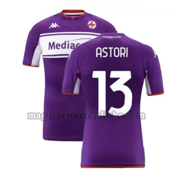 prima maglie calcio fiorentina 2021 2022 astori 13 porpora