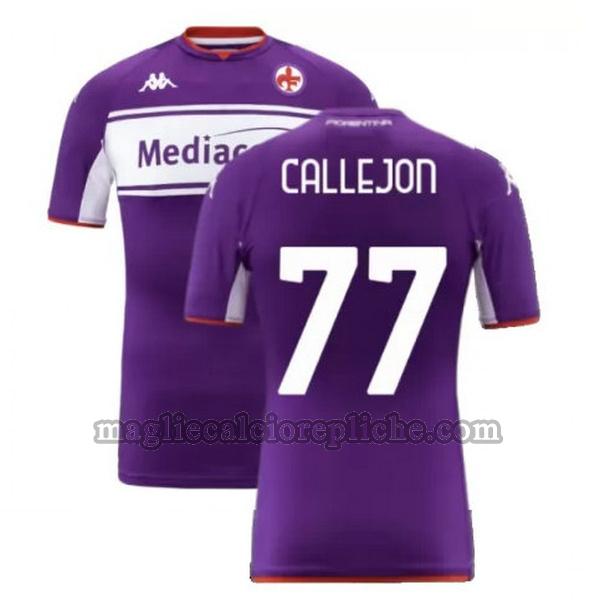 prima maglie calcio fiorentina 2021 2022 callejon 77 porpora