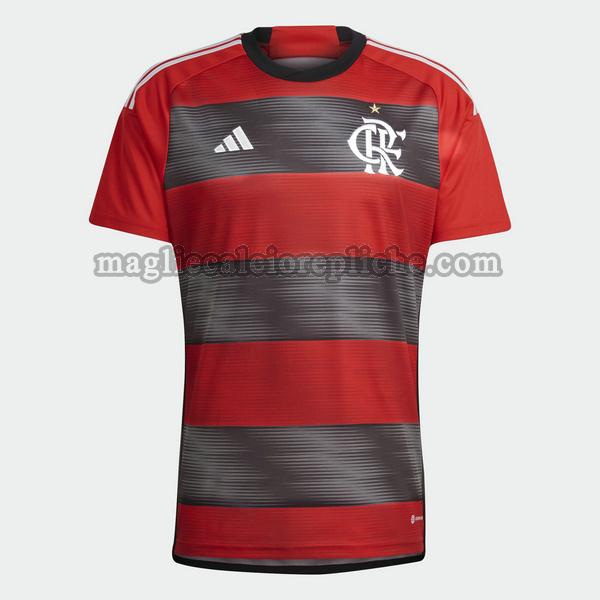 prima maglie calcio flamengo 2023 thailandia rosso nero