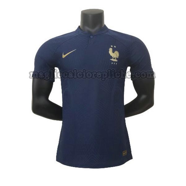 prima maglie calcio francia 2022 player blu