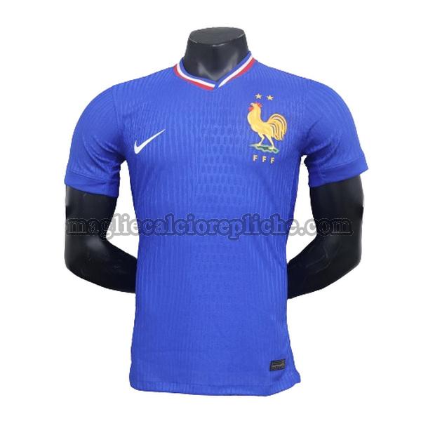 prima maglie calcio francia 2024 player blu