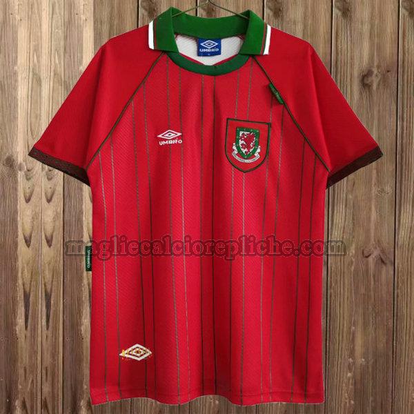 prima maglie calcio galles 1994-1996 rosso
