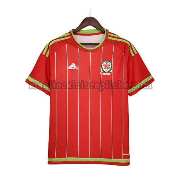 prima maglie calcio galles 2015 16 rosso