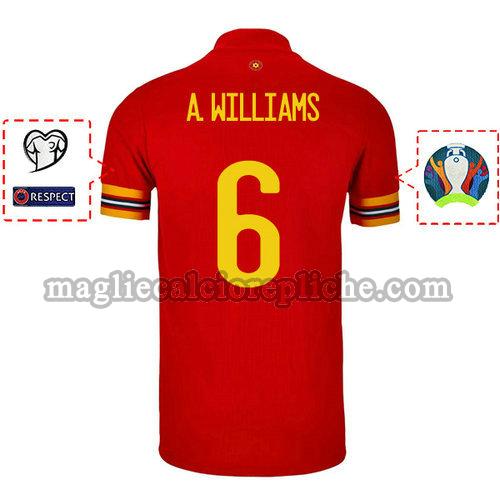 prima maglie calcio galles 2020 ashley williams 6