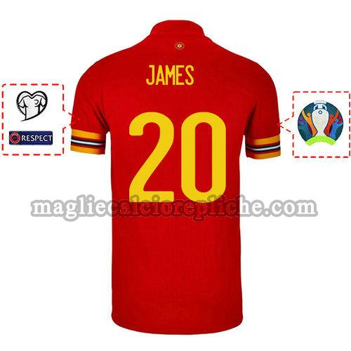 prima maglie calcio galles 2020 daniel james 20