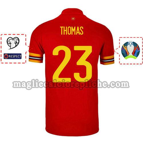 prima maglie calcio galles 2020 george thomas 23