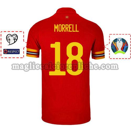 prima maglie calcio galles 2020 joe morrell 18