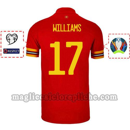 prima maglie calcio galles 2020 jonny williams 17