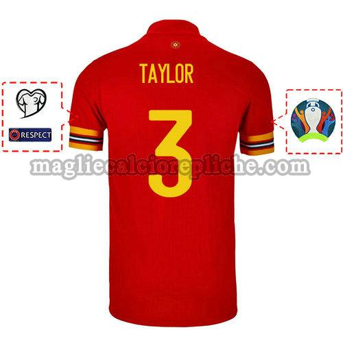 prima maglie calcio galles 2020 neil taylor 3