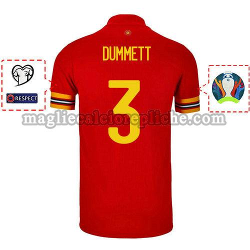 prima maglie calcio galles 2020 paul dummett 3