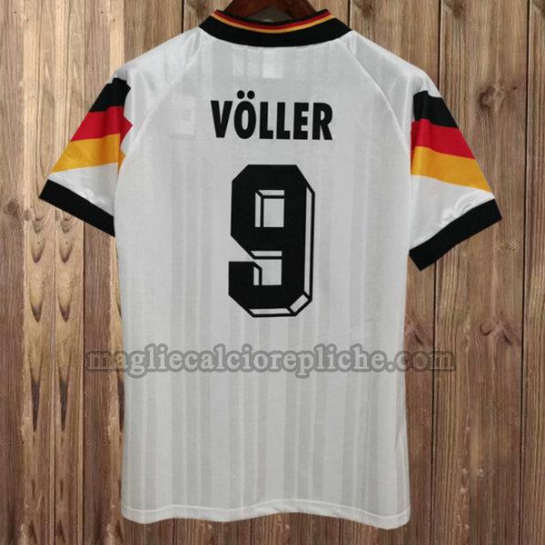 prima maglie calcio germania 1992 voller 9 bianco