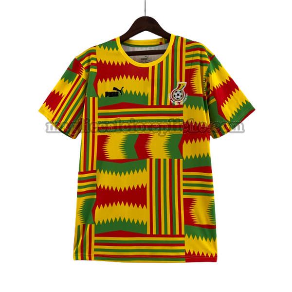 prima maglie calcio ghana 2023 thailandia giallo