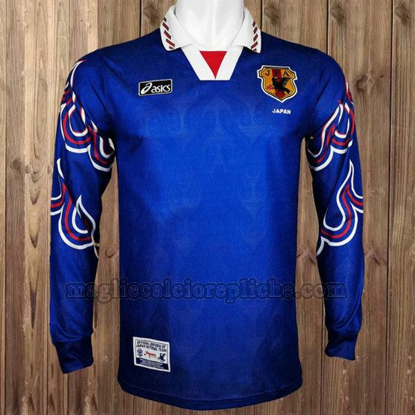 prima maglie calcio giappone 1996 manica lunga blu