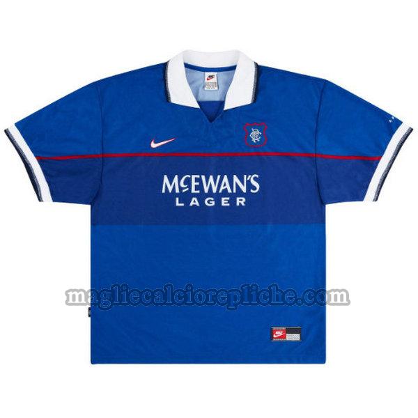 prima maglie calcio glasgow rangers 1997-1999 blu