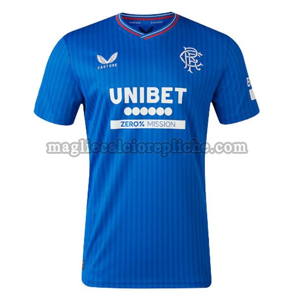 prima maglie calcio glasgow rangers 2023 2024 thailandia blu