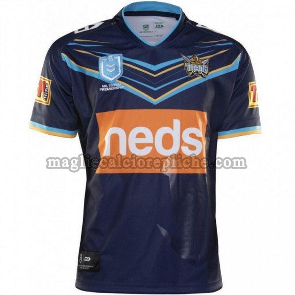 prima maglie calcio gold coast titans 2019 blu