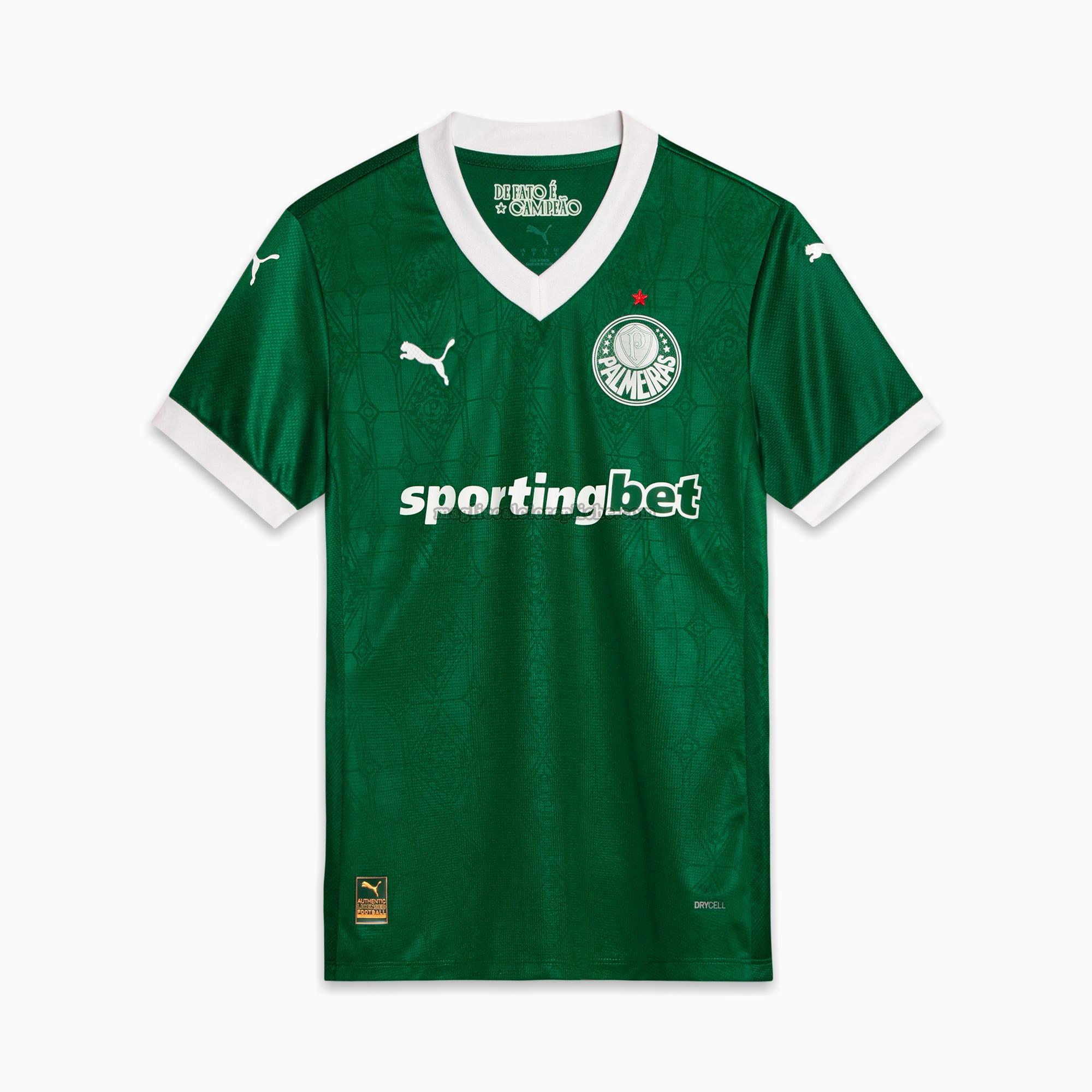 prima maglie calcio hombre palmeiras 2025 verde