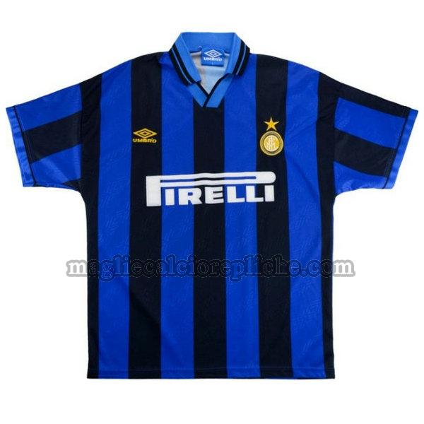 prima maglie calcio inter 1995-1996 blu
