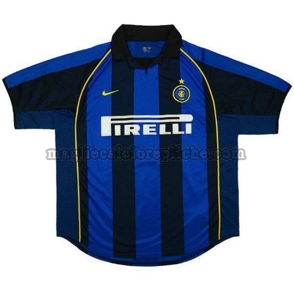 prima maglie calcio inter 2001-2002 blu