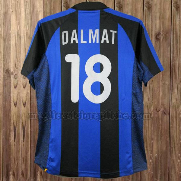 prima maglie calcio inter 2001-2002 dalmat 18 blu