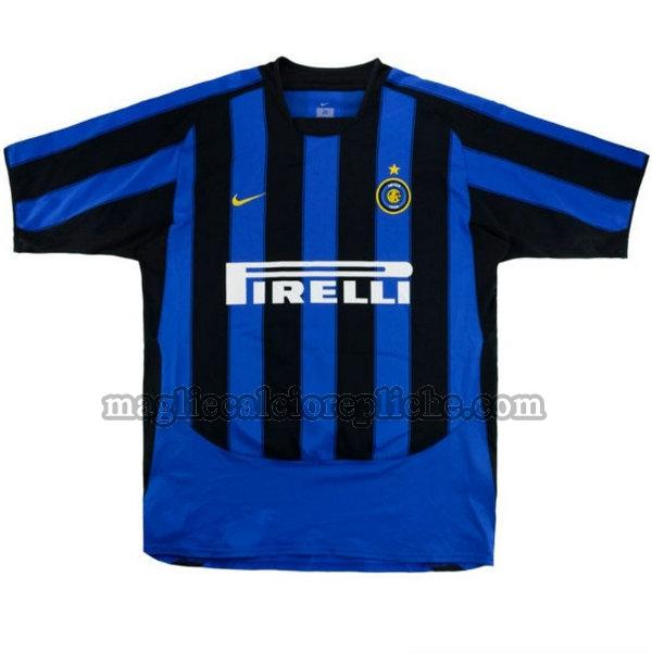 prima maglie calcio inter 2003-2004 blu