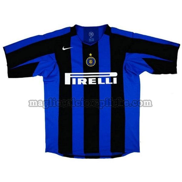 prima maglie calcio inter 2004-2005 blu
