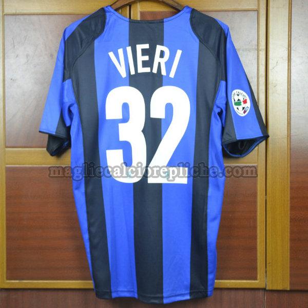 prima maglie calcio inter 2004-2005 vieri 32 blu