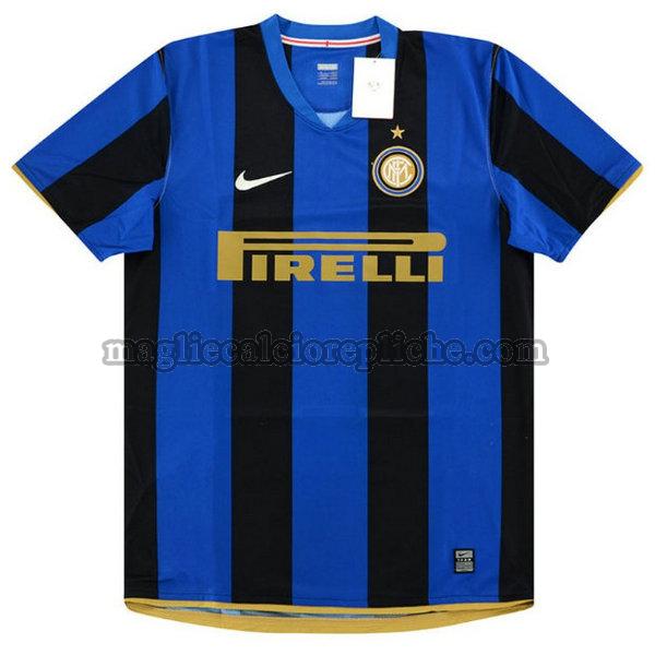 prima maglie calcio inter 2008-2009 blu