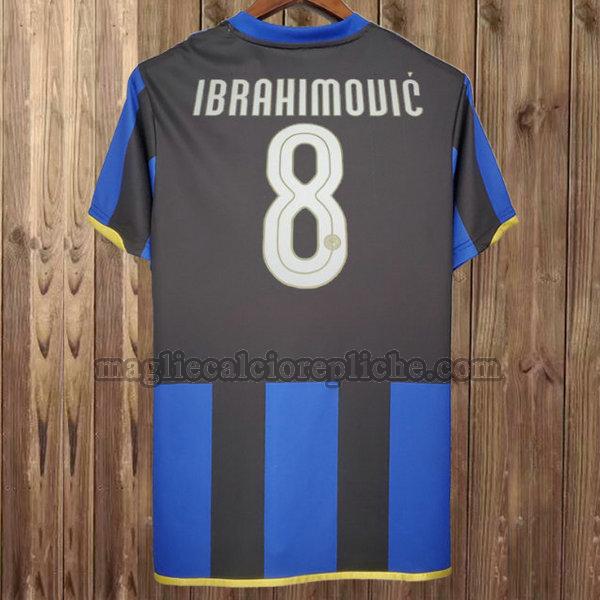 prima maglie calcio inter 2008-2009 ibrahimouic 8 blu