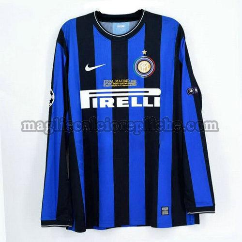 prima maglie calcio inter 2009 2010 manica lunga