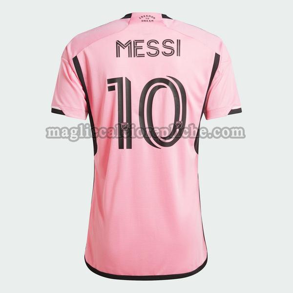 prima maglie calcio inter miami cf 2024 2025 messi 10 rosa