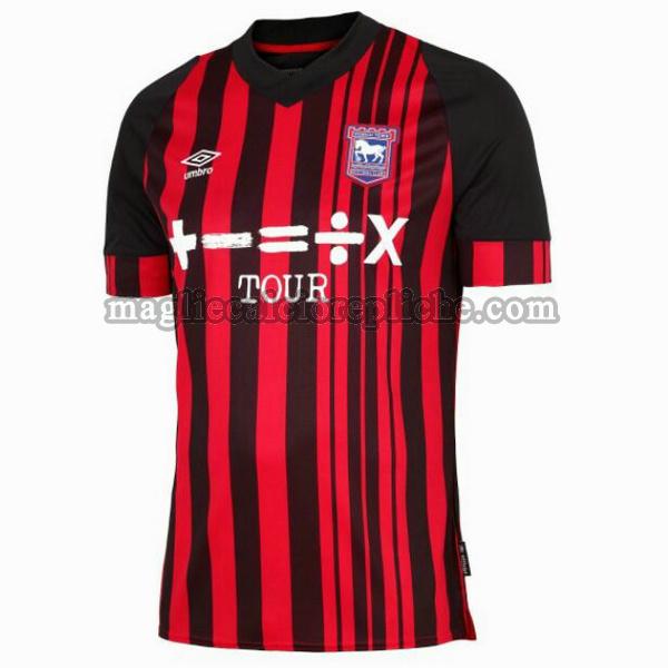 prima maglie calcio ipswich town 2022 2023 thailandia rosso nero