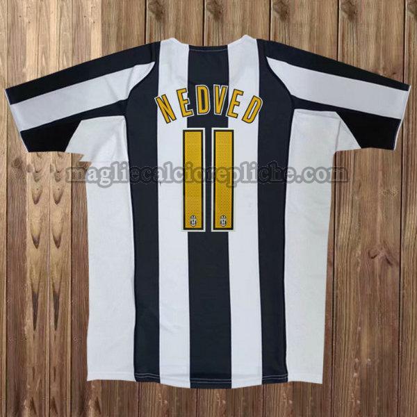 prima maglie calcio juventus 2004-2005 nedved 11 nero