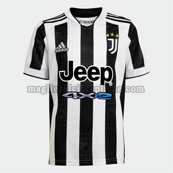 prima maglie calcio juventus 2021 2022 nero bianco