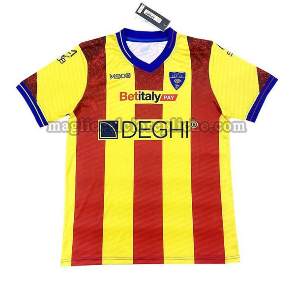 prima maglie calcio lecce 2023 2024 thailandia giallo rosso