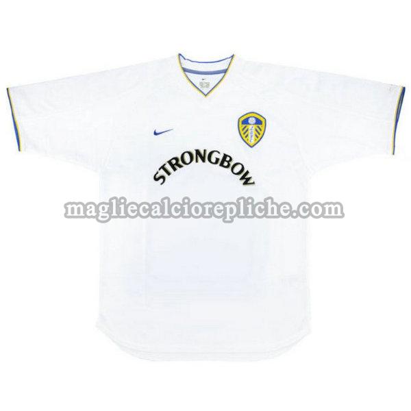 prima maglie calcio leeds united 2000-2002 bianco