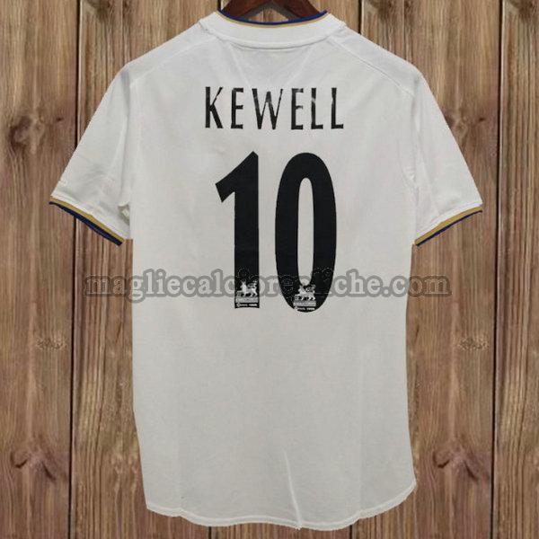 prima maglie calcio leeds united 2000-2002 kewell 10 bianco