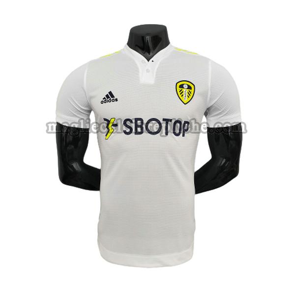 prima maglie calcio leeds united 2021 2022 player bianco