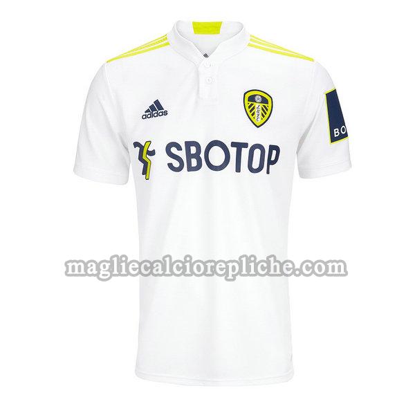 prima maglie calcio leeds united 2021 2022 thailandia bianco