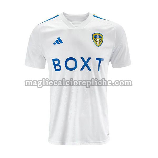 prima maglie calcio leeds uniteda 2023 2024 thailandia bianco