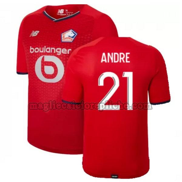 prima maglie calcio lille 2021 2022 andre 21 rosso