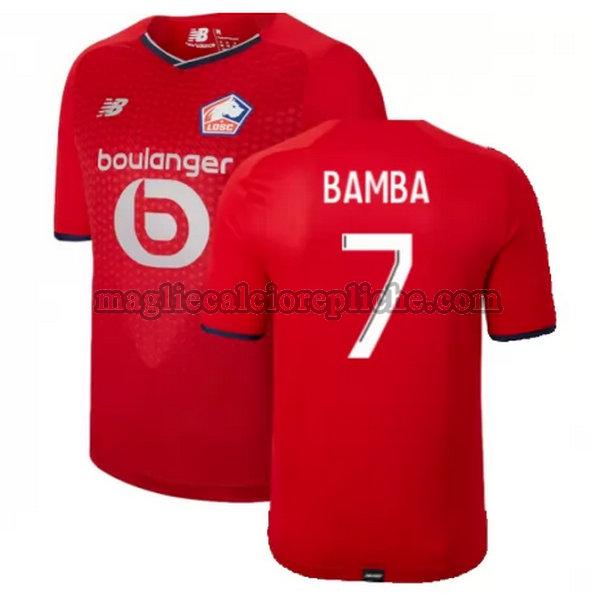 prima maglie calcio lille 2021 2022 bamba 7 rosso