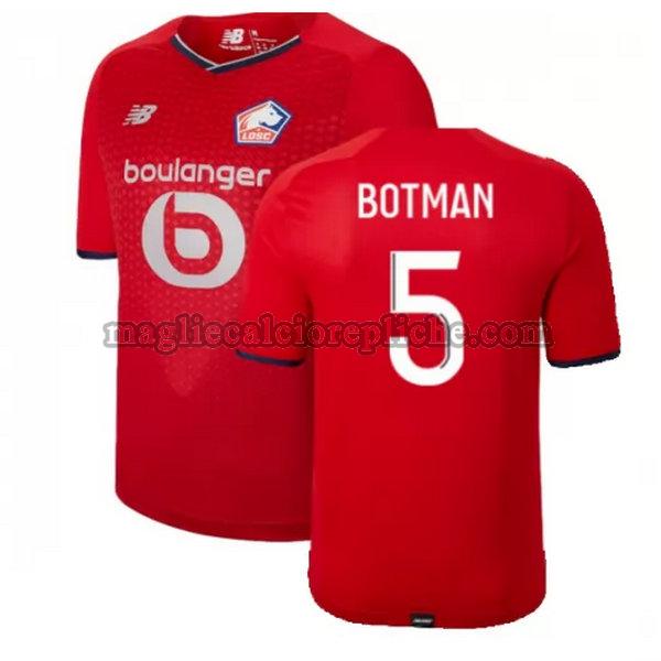 prima maglie calcio lille 2021 2022 botman 5 rosso