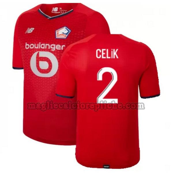 prima maglie calcio lille 2021 2022 celik 2 rosso