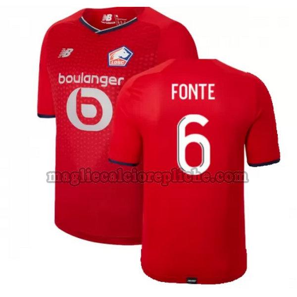 prima maglie calcio lille 2021 2022 fonte 6 rosso