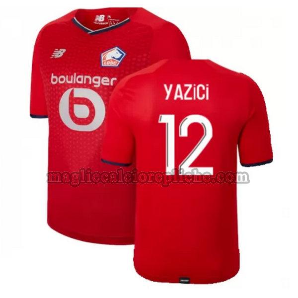 prima maglie calcio lille 2021 2022 yazici 12 rosso