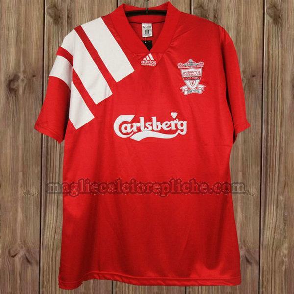 prima maglie calcio liverpool 1992-1993 rosso