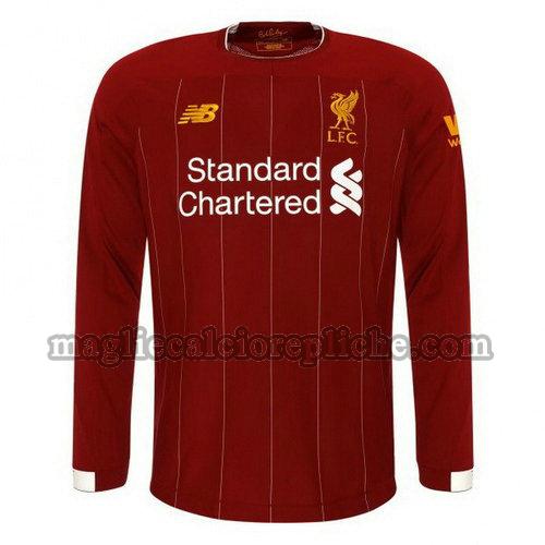 prima maglie calcio liverpool 2019-2020 manica lunga