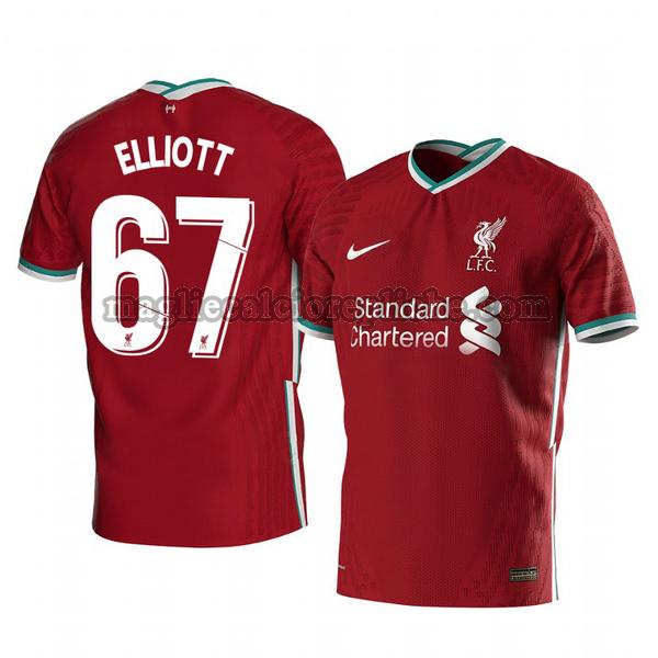 prima maglie calcio liverpool 2020-2021 harvey elliott 67